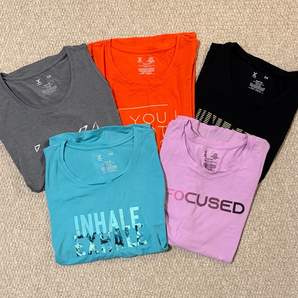 Xersion Quick-Dri Essential Performance- Lot of 5… - image 1